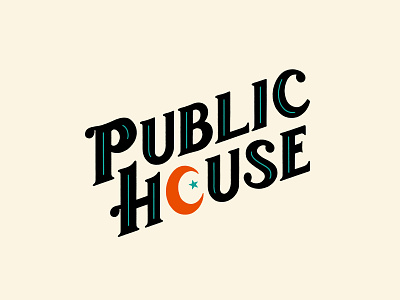 Public House logo branding brewery handlettering lettering logo logo design robby davis taphouse