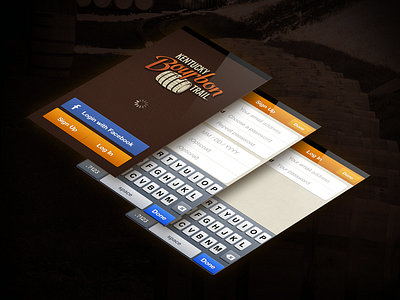 Kentucky Bourbon Trail App Load Screens