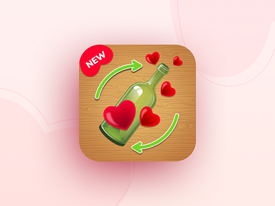 Google Play Icon | Dating App app application aso design google play icon icon design illustration mobile marketing