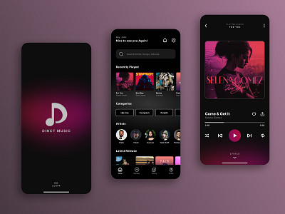 Music Player Mobile App appdesign designer designinspiration interface music music app ui uidesign uidesigner uitrends uiux userexperience userinterface uxdesign