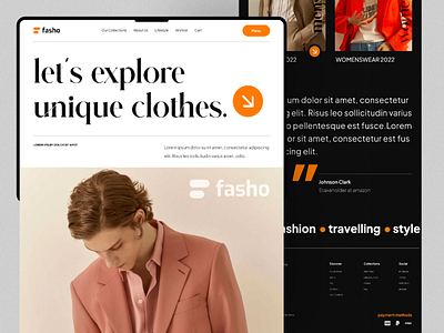 Fashion Shop Landing Page Website