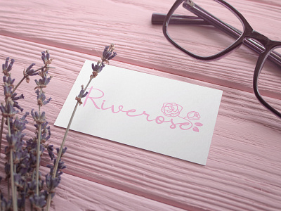 Riverose logo floral logo rose