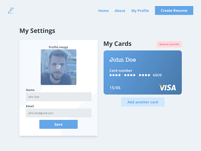 Profile Settings Page - Daily UI #007