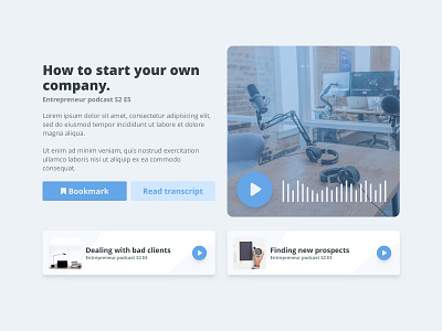 Podcast Page - Daily UI #009