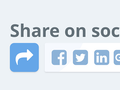 Share Buttons Closeup - Daily UI #010 010 dailyui share share button
