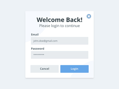 Login Pop-Up - Daily UI #016 016 dailyui login login form popup