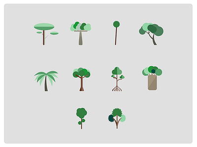 Rain Forest icons forest icons rain trees