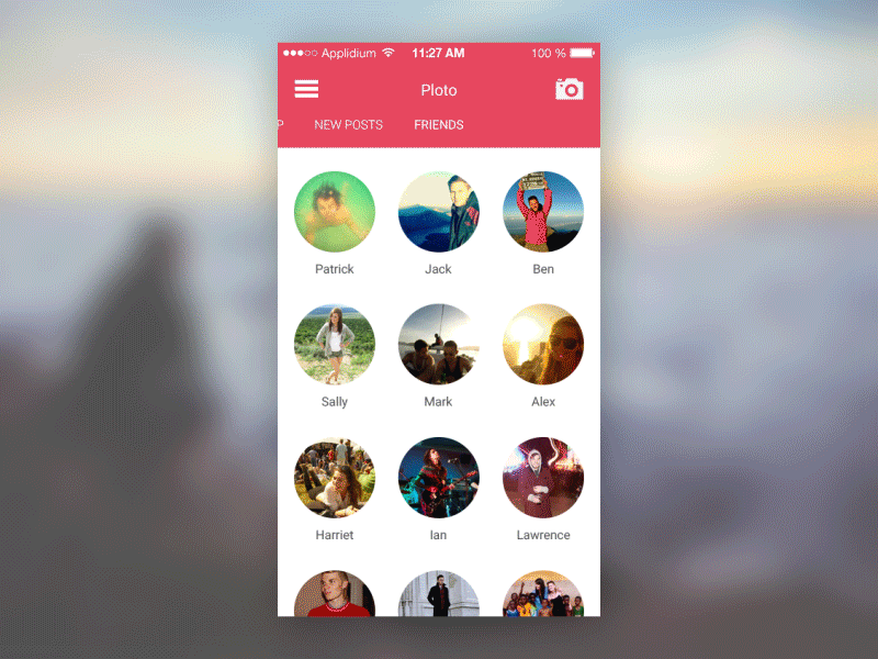 Ploto app map material design mobile photos ui ux