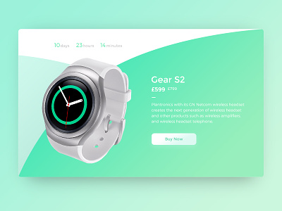 Dribbble 017 - Special Offer ad advertise banner counter gradient offer smart smartwatch special watch
