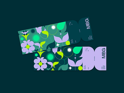 MBG redesign / tickets abstract adobe illustrator branding character design flat flowers garden geometric graphic design icon illustration love modul nature redesign shapes ticket vector