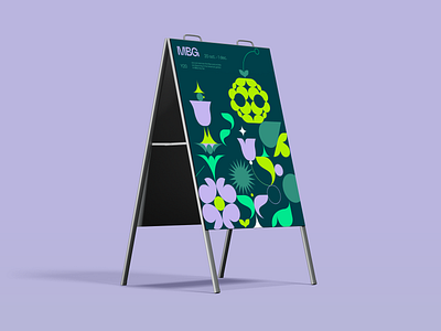 MBG redesign / poster abstract adobe illustrator advertising branding character design flat flowers garden geometric graphic design icon illustration love modul nature poster redesign shapes vector