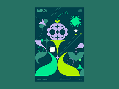 MBG redesign / poster abstract adobe illustrator advertising branding character design flat flowers geometric graphic design icon illustration love modul nature poster redesign shapes vector