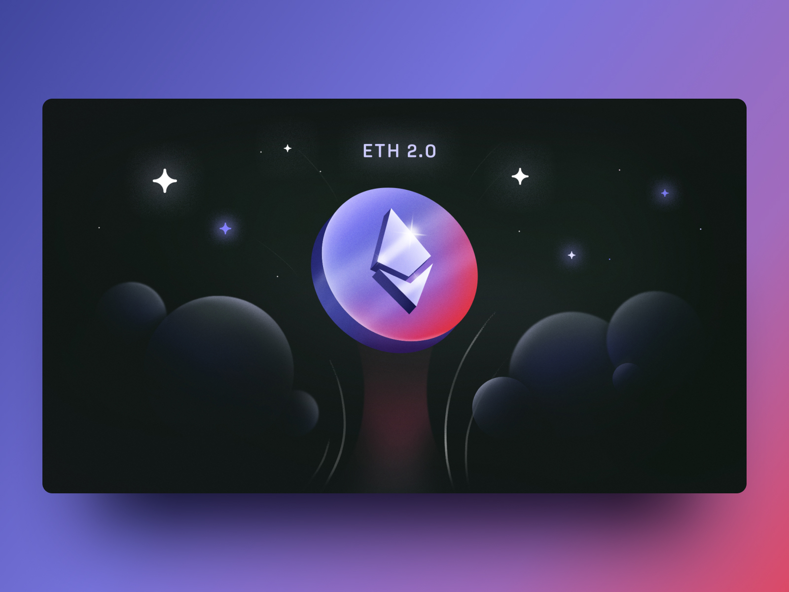 Dispatch - Ethereum 2.0 abstract adobe banking coin cosmos crypto crypto wallet cryptocoin cryptocurrency digital assets eth ethereum finance fintech futurism graphic design illustration illustrator nexo stars