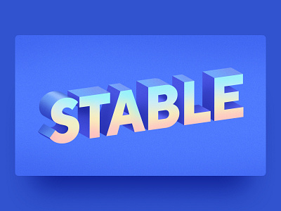 Stable 3d banking banking app blue crypto crypto wallet cryptocurrencies cryptocurrency digital art digital assets finance fintech font graphic design illustration letters nexo stable typography vector