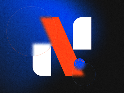 N - 36 Days of Type 36daysoftype figma figma design glassmorphism graphic design letter noise type type design typeface typogaphy