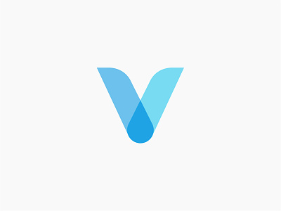Vital logo blue drop life logo vital water