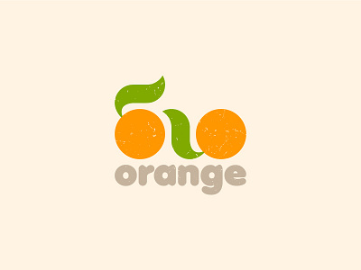 Bio Orange Logo bio eco fruit green leaf orange
