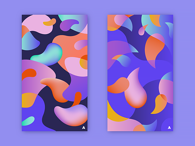 Fluids - free iPhone wallpapers colorful fluids iphone violet wallpaper