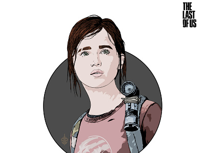 Ellie - The Last of Us art cell shaded comic gaming illustration
