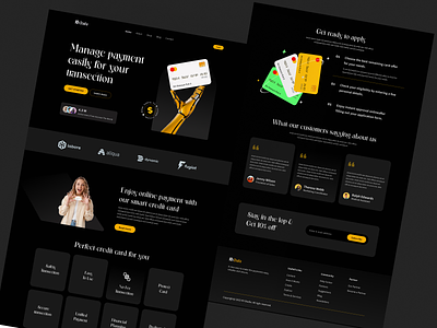 Credit Card Services Landing Page