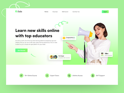 E-Learning Platform Landing Page