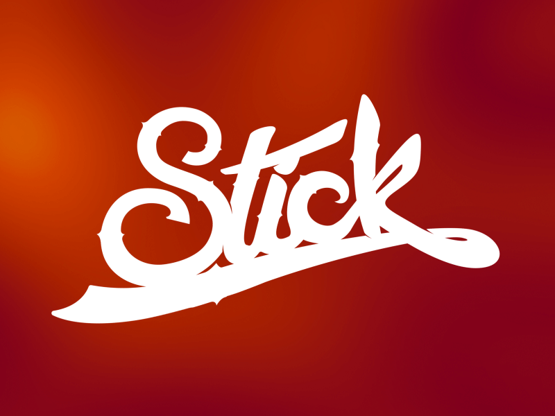 Stick Logo animation calligraphy logo