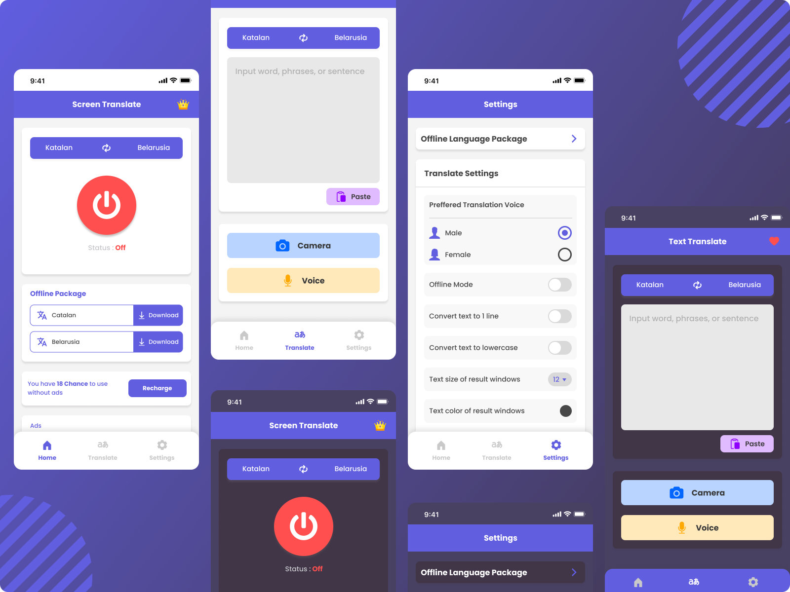 Screen Translate Redesign Concept by Muhammad Fiqri Widiyantoro on Dribbble