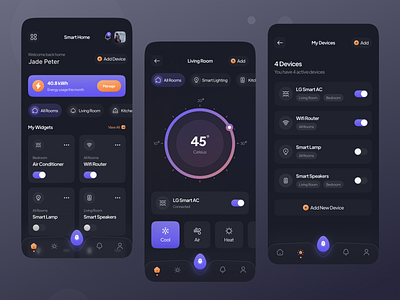 smart home app 3d animation app app design branding case study design figma graphic design home illustration logo mobile app mobile design motion graphics smart home ui uiux web design