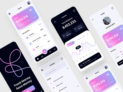 Finance App app app design bank app branding case study design finance finance app illustration logo mobile design ui uiux vector web design