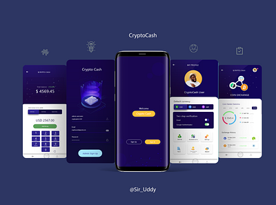 Crypto App Design app blockchain crypto defi app design mobile app product ui ux visual design