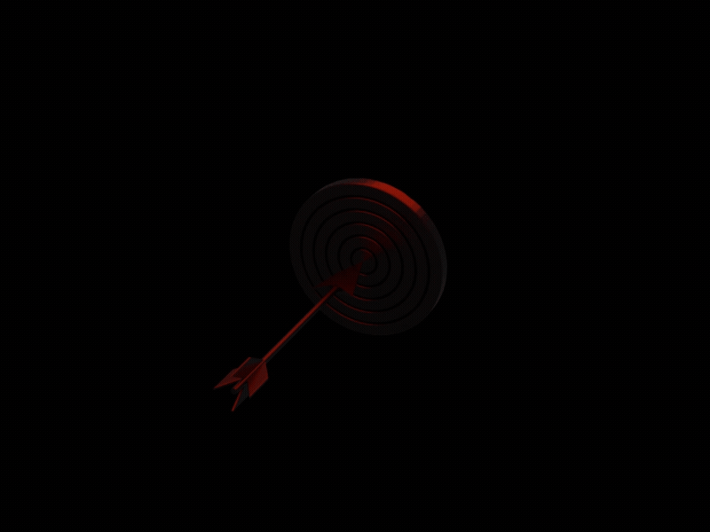 🎯 - 🟥 3d animation arrow black branding c4d cinema4d circle design glass hunting logo motion