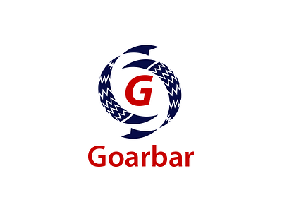 Goarbar bar fish g logo minimalism two