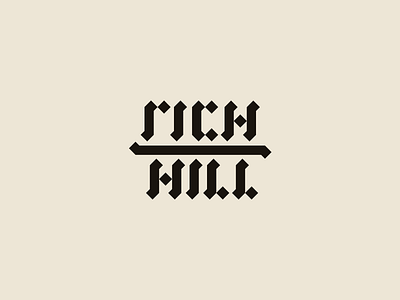 Rich Hill calligraphy hill rich