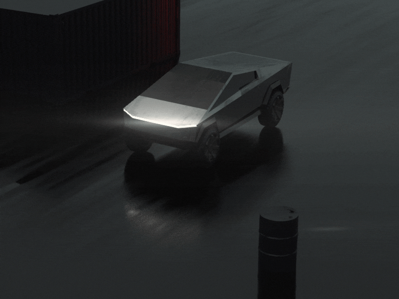 ⚡TESLA CYBER TRUCK ⚡ 2020 3d aftereffects animation blade runner 2049 cinema4d cyber cyberpunk cybertruck electric car elonmusk futuristic oil render scifi speed tesla