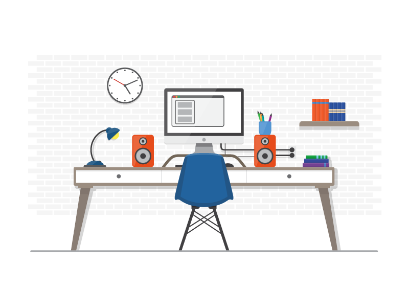 Office by Richard Krijnse Locker on Dribbble