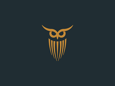 Owl logo circle grid illustrator logo minimal owl