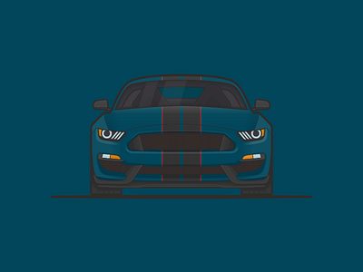Ford Mustang 2d car ford gt350 illustration mustang