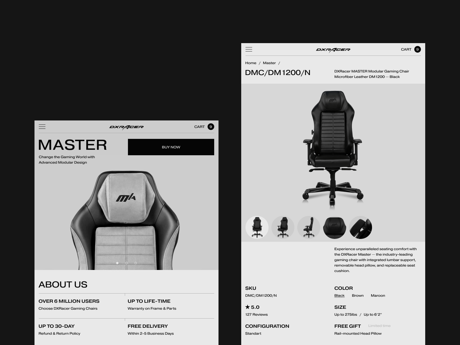 DXRacer by Arthur Zainutdinov on Dribbble