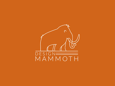 Mammoth branding design flat logo graphic design illustration logo logo design