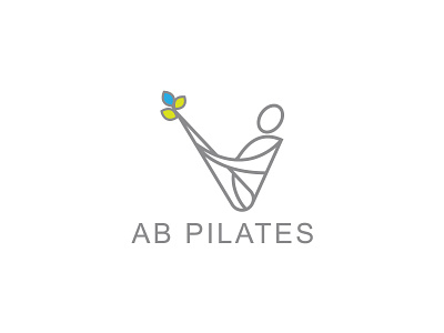 Pilates branding design flat logo graphic design illustration logo logo design pilates pilates logo vector