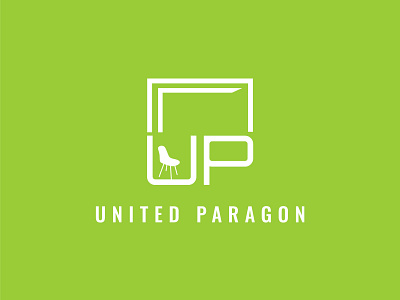 United Paragon branding design flat logo funiture graphic design home decor home décor logo illustration logo logo design up logo vector