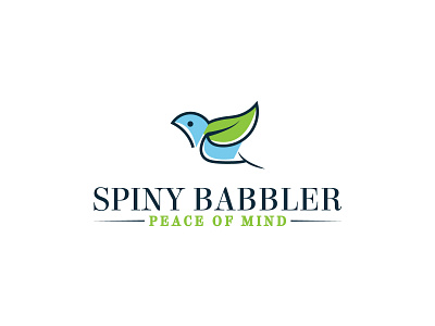 Spiny Babbler babbler babbler logo birld branding design flat logo graphic design illustration logo logo design minimalist bird minimalist logo vector