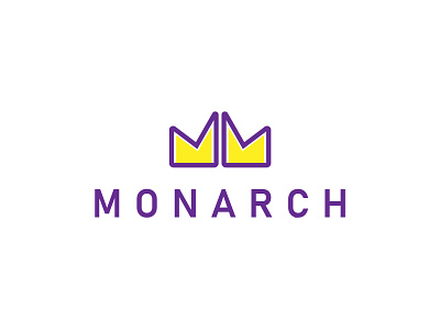 Monarch branding design emperor flat logo graphic design illustration king logo logo design mm monarch logo monogram monogram logo queen vector