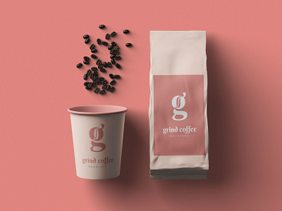 Grind Coffee logo branding coffee brand coffee logo design flat logo graphic design illustration logo logo design monogram logo packaging printing roastery vector visual identity branding