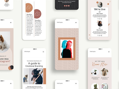 Instagram Creator Engagement Bundle typography design