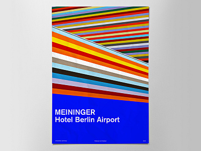 Meininger Hotel airport berlin colorful colors design graphic hotel illustrator photoshop poster
