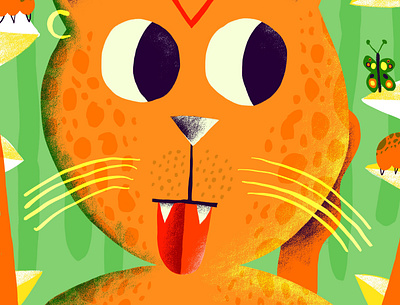 Jungle Cat #1 animal animals character childrens childrens books color colorful cute flat illustration kids kids books