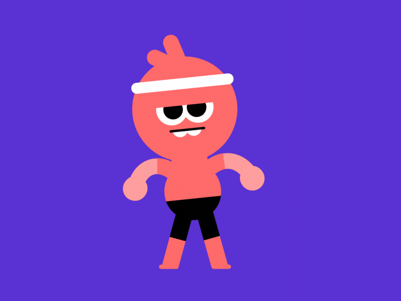 Don't Mess With Him! 2d after effects character character animation dancing fuck you minimal mograph motion design posetopose rigged