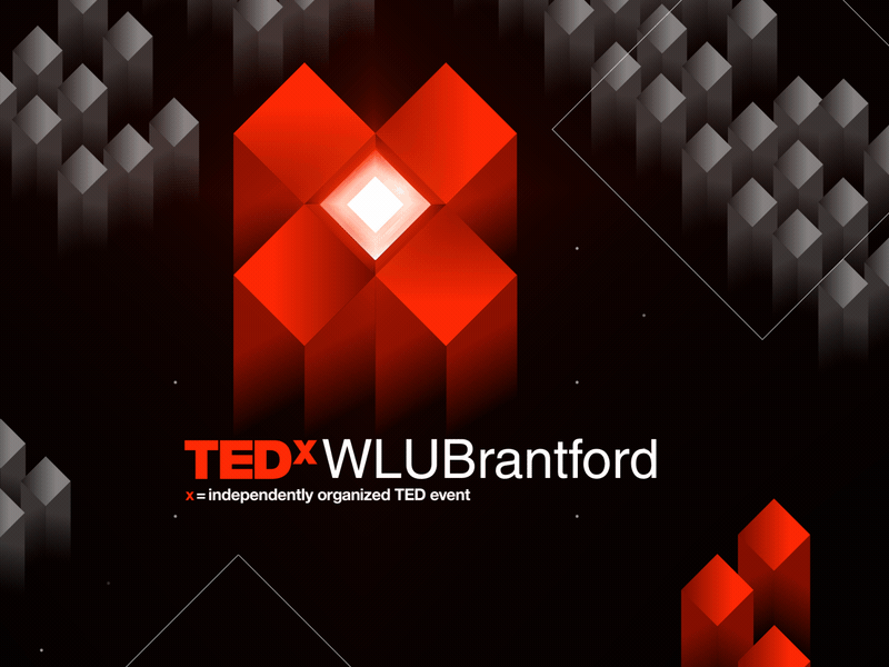 TEDx WLUBrantford Animation #3 branding cubes event animation geometric intro isometric mograph motion design speech ted tedx title sequence