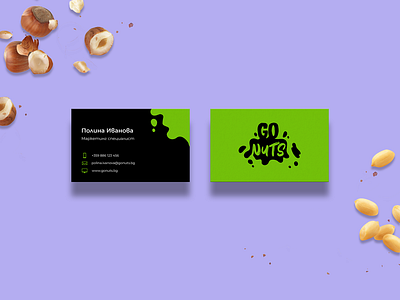 GoNuts Business Card - Logo & Visual Identity Design